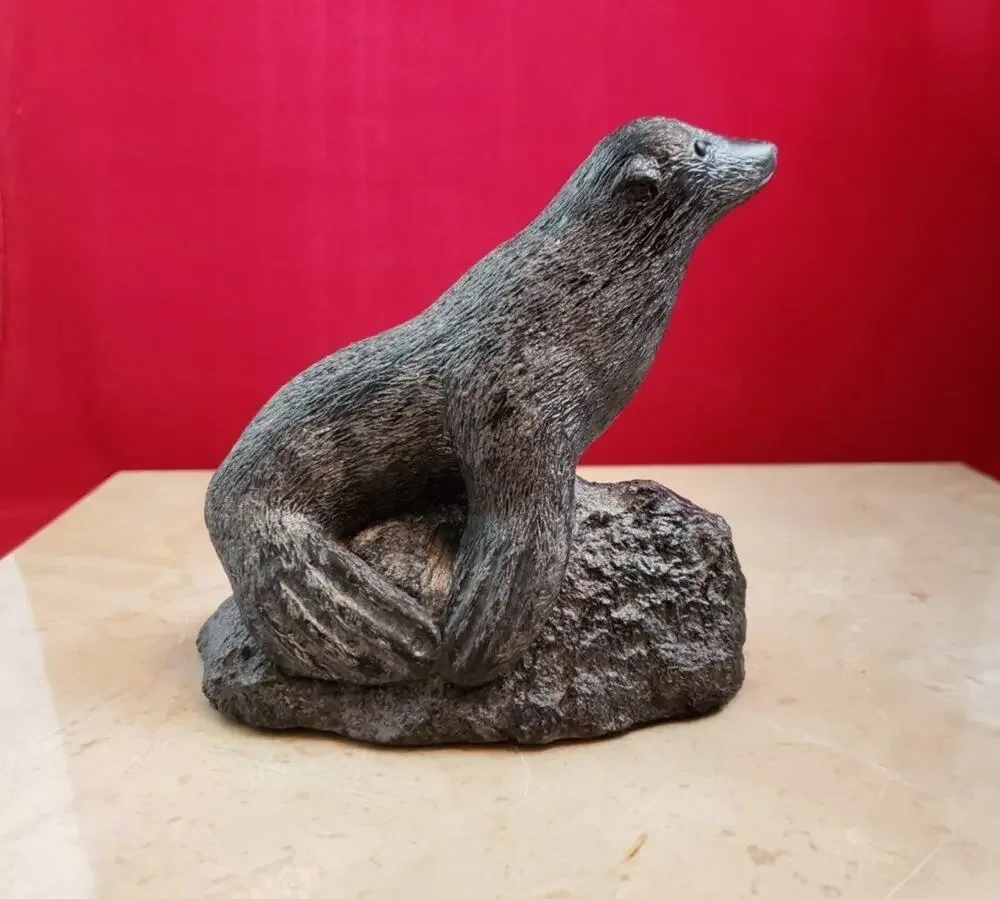 The Wolf Sculptures - A Wolf Original Handmade Canada Statue - Seal Sea Lion